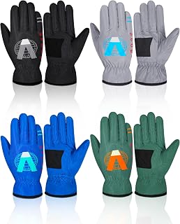 Hicarer 4 Pairs Winter Kids Waterproof Gloves Snow Gloves