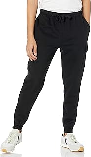 Amazon Essentials Men's Relaxed Fit Cargo Fleece Jogger Sweatpants with Drawstring