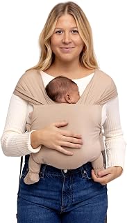 WildBird - Aerial Buckle Wrap - 0-6 Months - Standard (XS-XL) Desert Lark - Newborn Baby Carrier - Front Carry - Soft Fabric, Straps, Head Support, Padded Waist Belt - Baby Essentials - New Mom Gifts