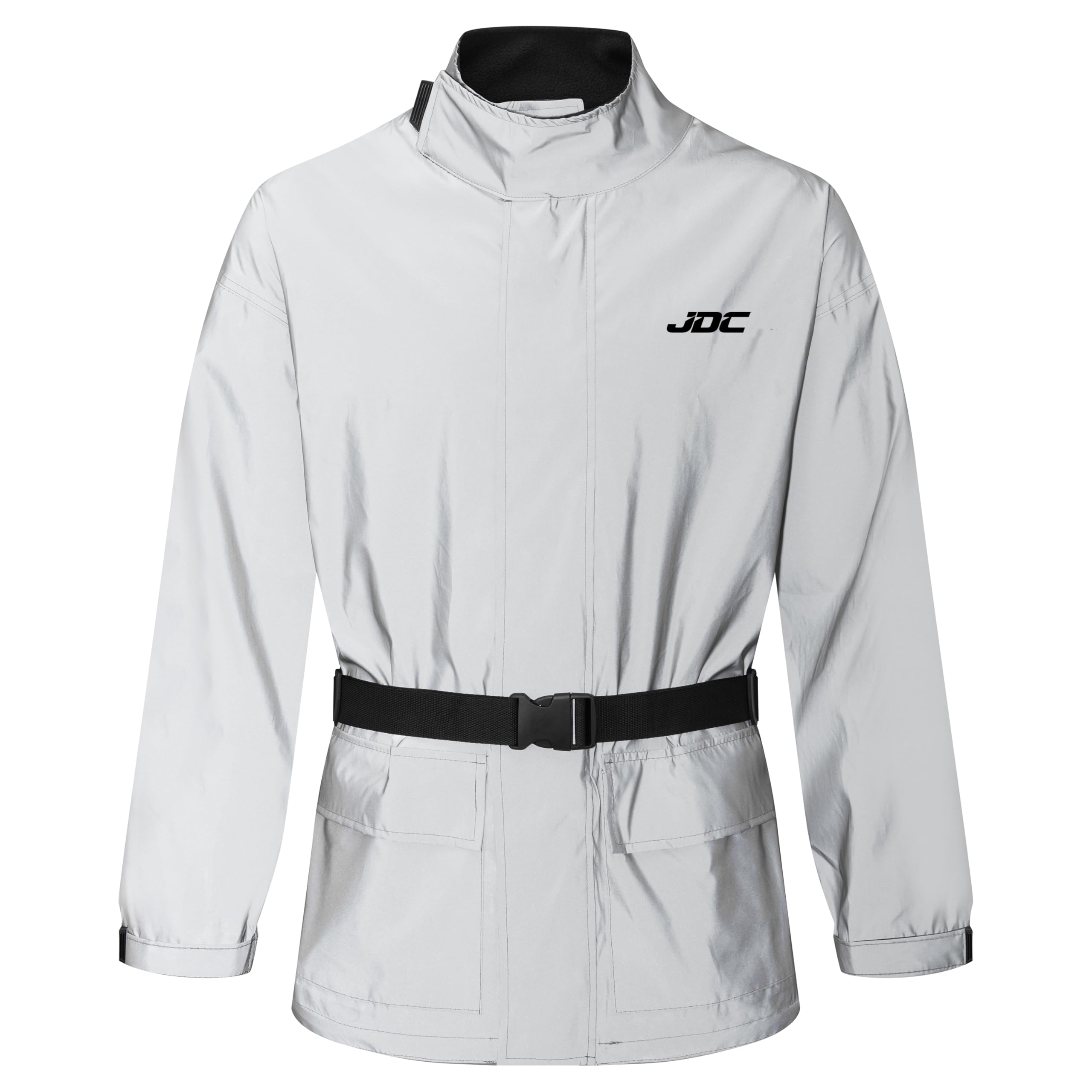 JDC High Visibility Waterproof Motorcycle Rain Jacket - Shield
