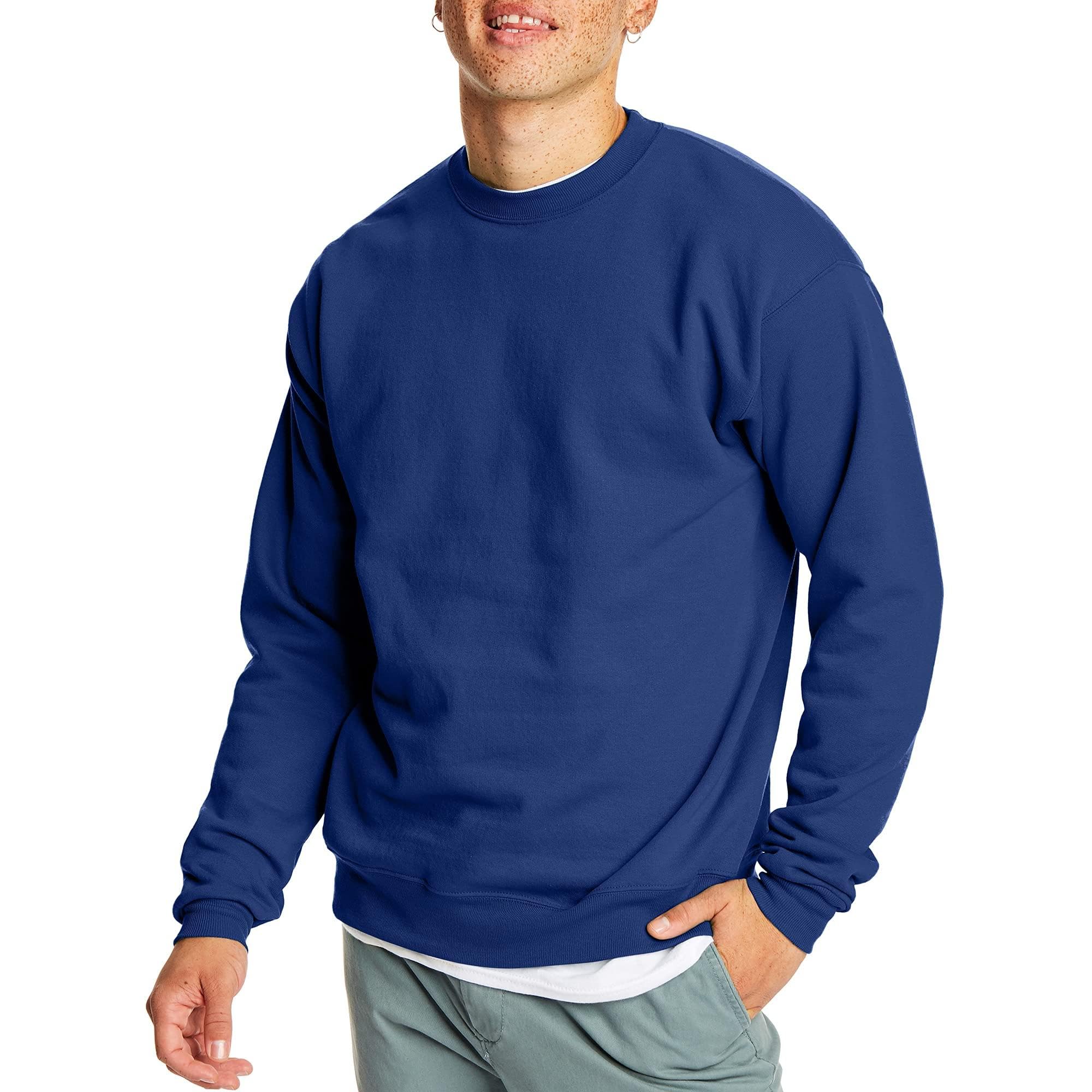 Hanes Comfortblend Ecosmart Men's Fleece Crewneck Sweatshirt, Cotton Blend, Men'