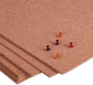 Manton Cork Premium Cork Roll - 4' x 8' x 1/4" | 100% Natural Facing Grade Cork Sheets for Bulletin Boards, Photo and Message Push Pin Displays, Home School Office