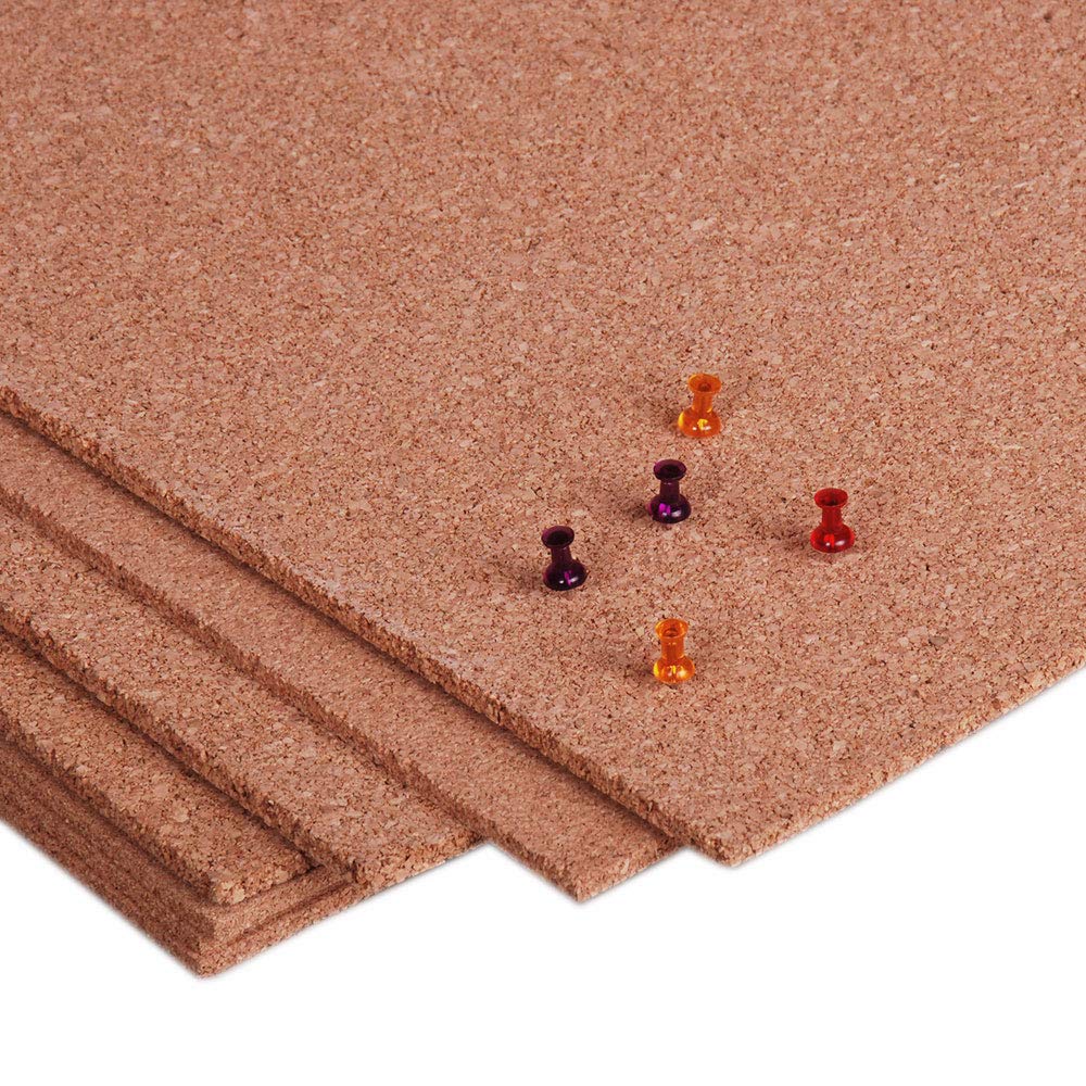 Manton Cork Premium Cork Roll - 4' x 8' x 1/4" | 100% Natural Facing Grade Cork 