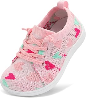 JIASUQI Toddler Shoes Boys Girls Wide Barefoot Slip on Shoes Kids Breathable Zero Drop Minimalist Tennis Sneakers