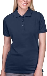 HRM Women's Premium Polo Shirt – Heavy Stretch 95% Cotton and 5% Elastane – Washable at 104 °C – High Quality and Durable – Workwear