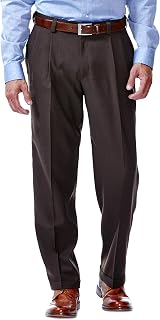 Haggar E-CLO Men's Repreve Stria Flat Front Trousers