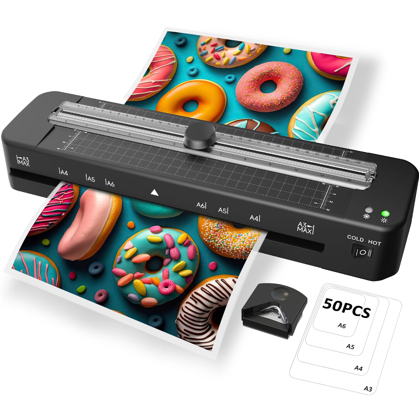 13 Inch Laminator Machine - 11x17 Laminator with 50 Sheets, Cold & Thermal | Bui