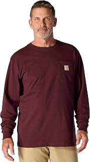 Carhartt T-Shirt with Pocket Long Sleeve and Loose Fit Men's T-Shirt