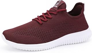 VAMJAM Mens Running Shoes Ultra Lightweight Breathable Non-Slip Fashion Mesh Casual Sports Shoes