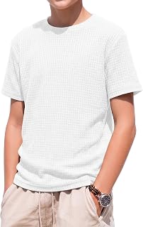 Halfchet Boys T-Shirts Kids Summer Waffle Tops