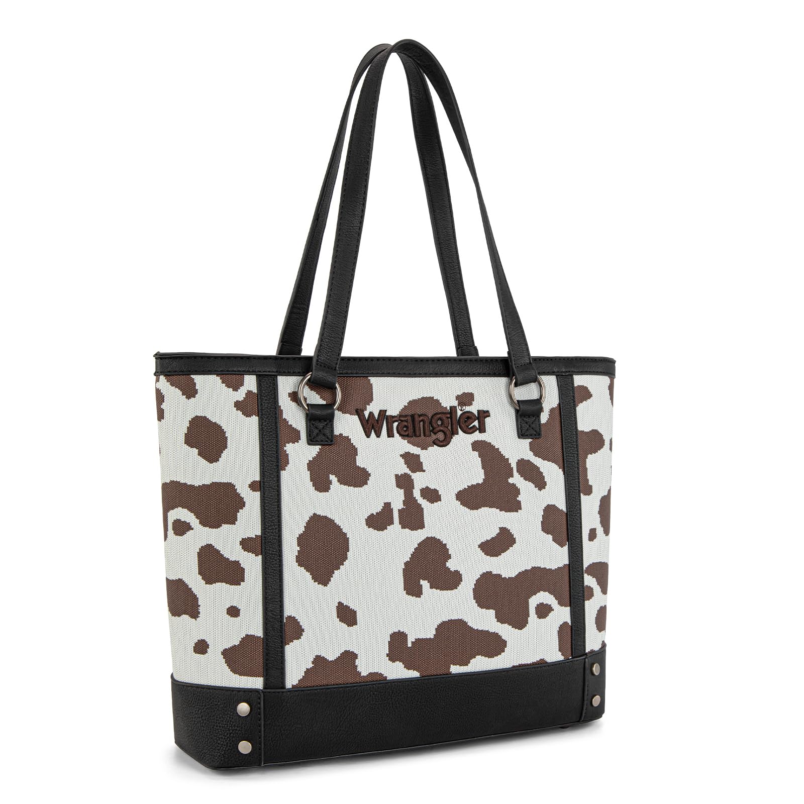 Montana West × Wrangler Tote Bag for Women Western Cow Print Purse Designer Top 
