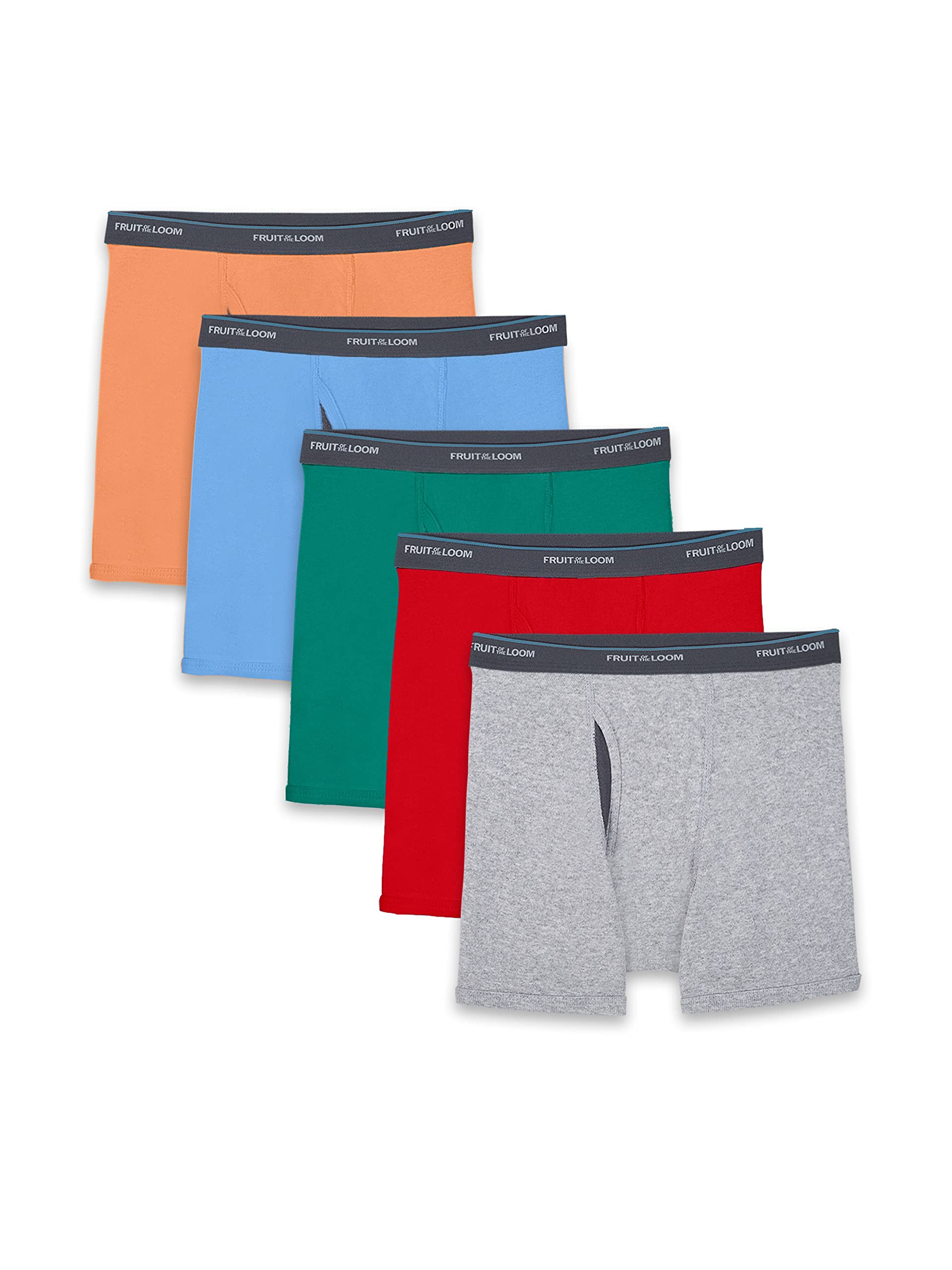 Fruit of The Loom Boys Assorted Coolzone Solid Boxer BriefsBoxer Briefs