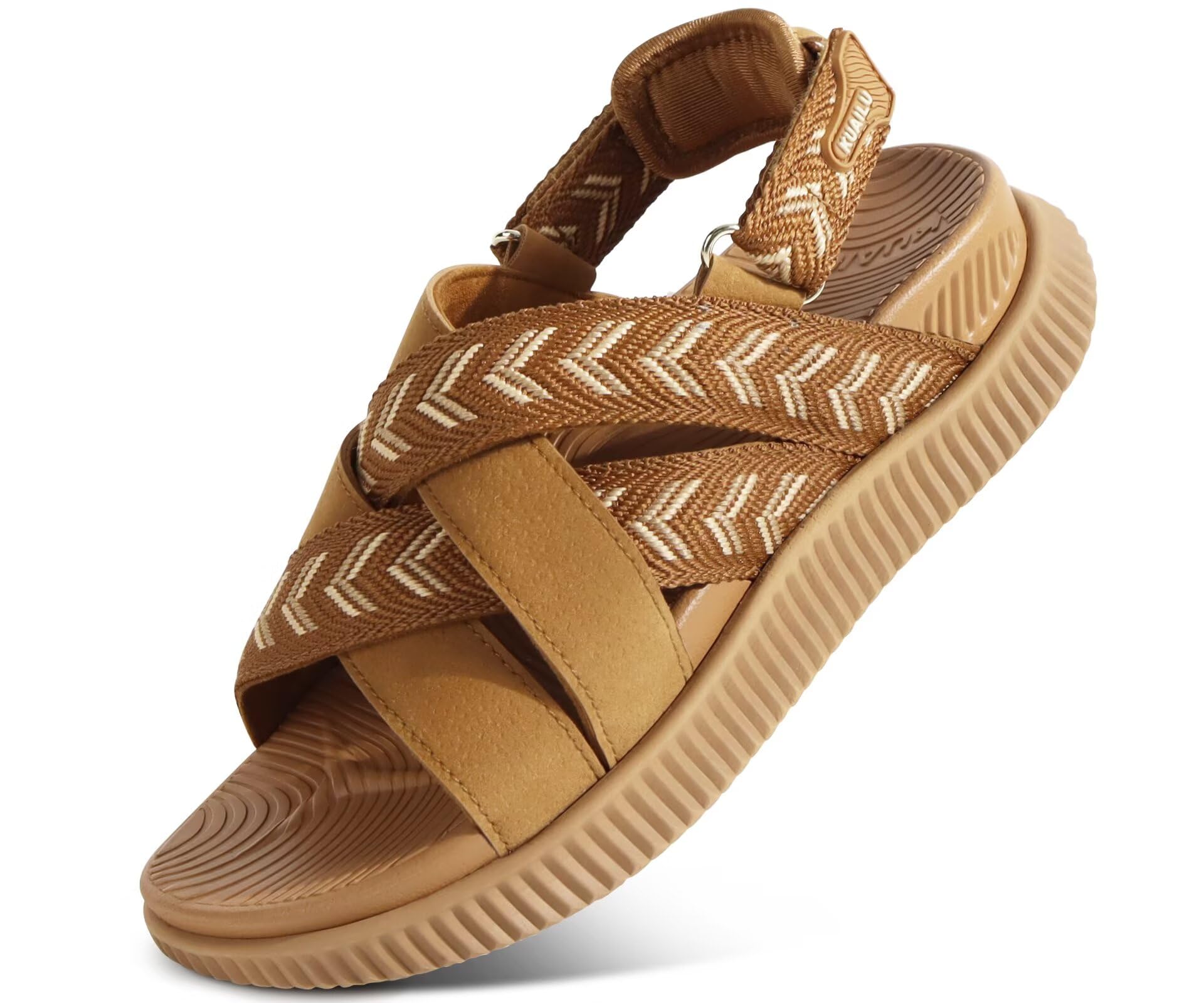KuaiLu Womens Orthopedic Walking Sandals with Memory Foam Arch Support