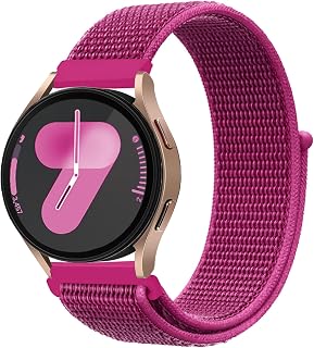 Bracelet de montre en nylon 20 mm 22 mm pour Samsung Galaxy Watch 7/6/5/4/FE 40 mm 44 mm/Watch 6 & 4 Classic 42 mm 46 mm 43 mm 47 mm/Watch 5 Pro 45 mm/3 41 mm/Active 2, bracelet de sport pour Garmin