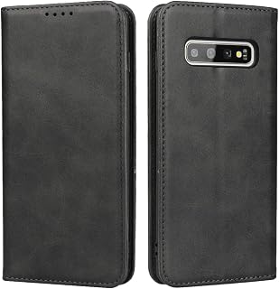【Hamany】 対応 galaxy S10 Plus ケース 手帳型 ギャラクシーs10 plus ケース カード収納 -紳士黒