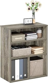Furinno Pasir Bücherregal mit 3 Ebenen, Französische Eiche