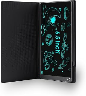 Vvikizy 6.5 Inch LCD Writing Tablet, Reusable erasable Writing pad | Portable Full Screen, For Taking Notes, Office, Study, Replaceable battery, Lock the switch to prevent accidental erasure