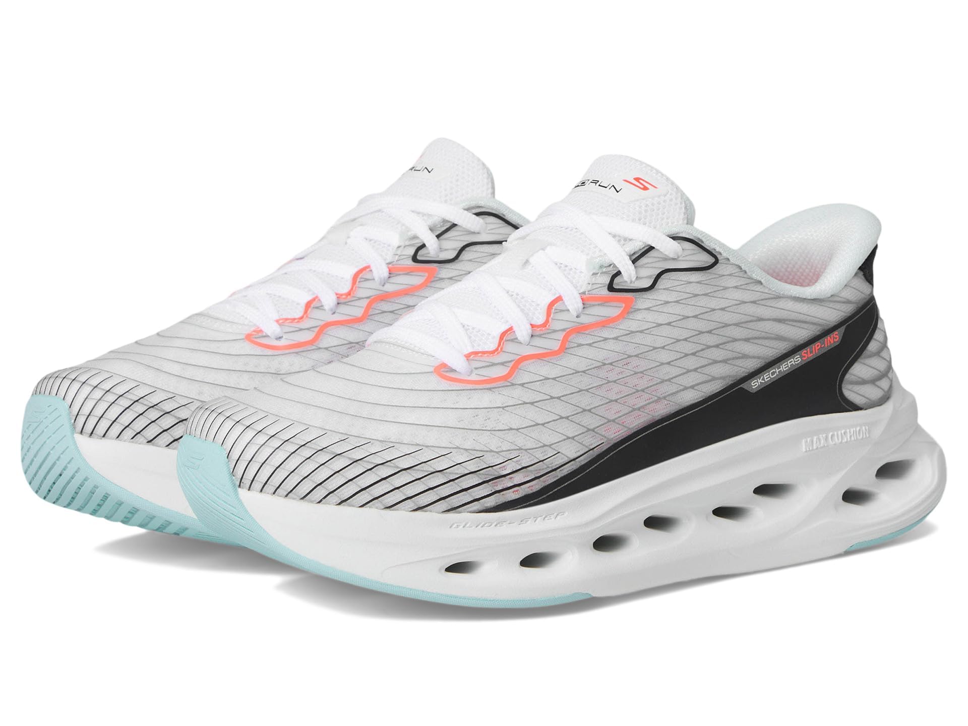 SKECHERS(スケッチャーズ) Women's Max Cushioning Glide Step Sapphire Hands Free Slip-ins