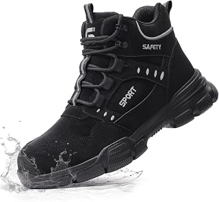 Steel Toe Boots for Men Lightweight Men's Safety Work Boots