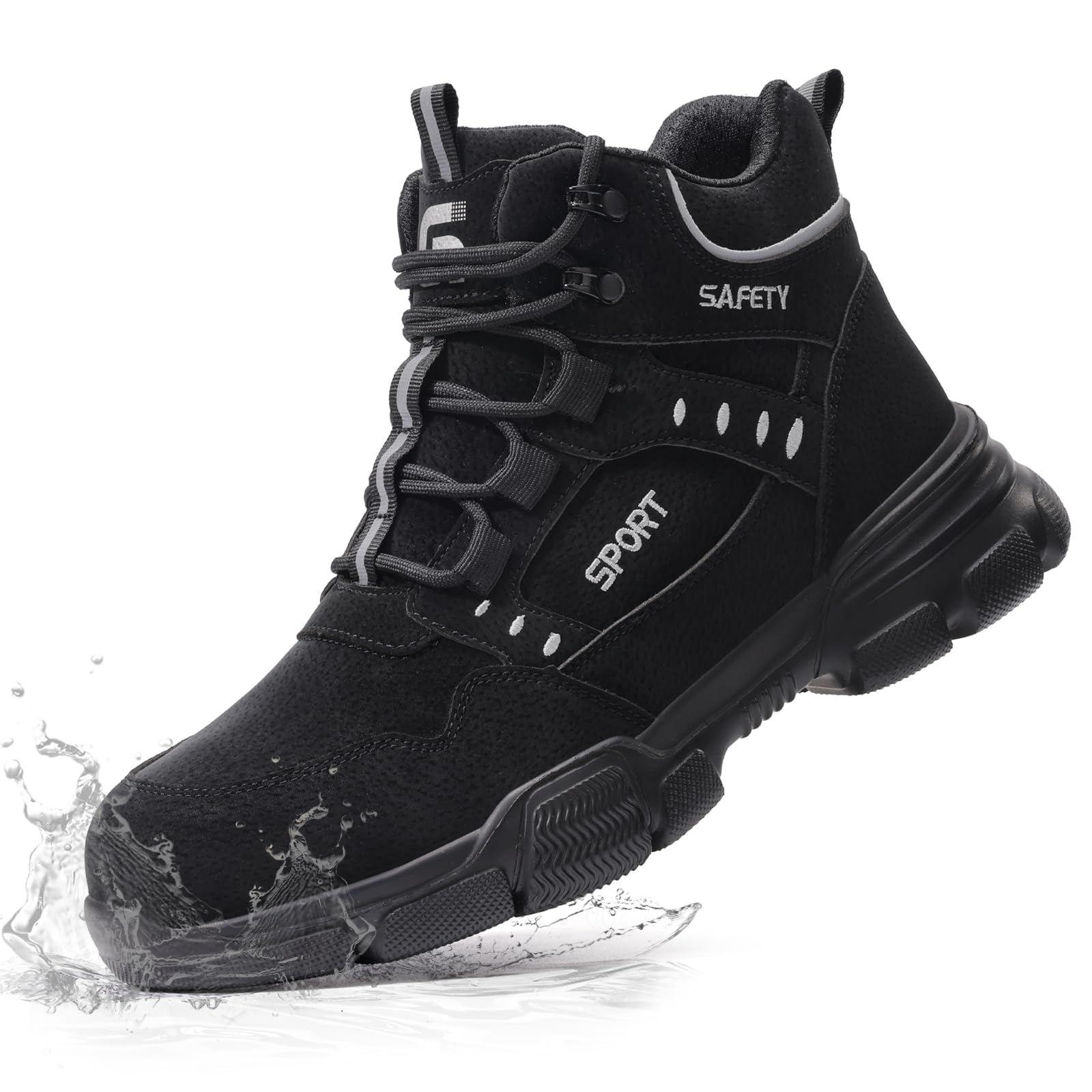 Steel Toe Boots for Men Lightweight Men's Safety Work Boots