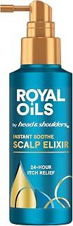 Head &amp; Shoulders Royal Oils Instant Soothe Scalp Elixir, 4.2 fl oz, No-Rinse Scalp Relief for Textured Hair