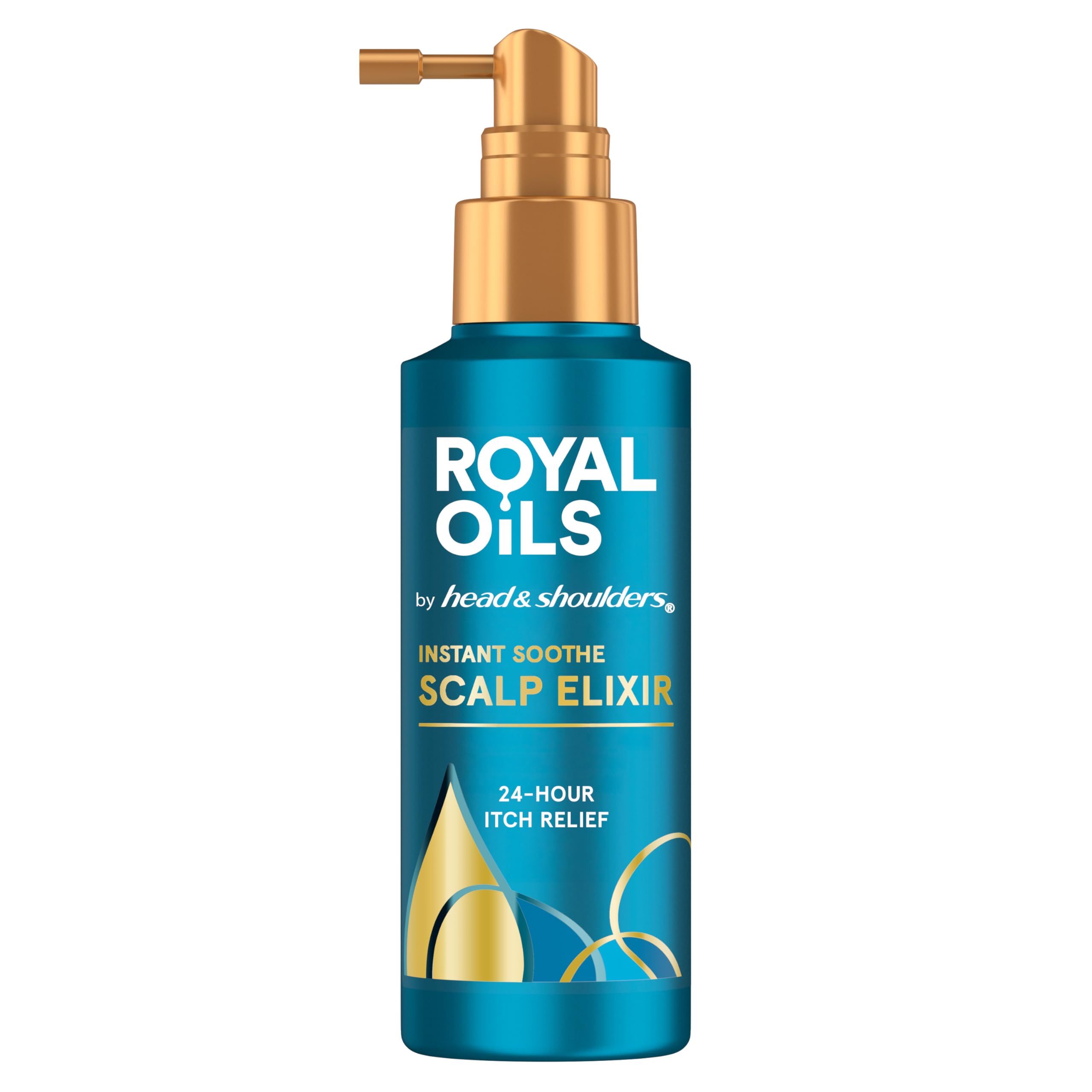 Head &amp; Shoulders Royal Oils Instant Soothe Scalp Elixir, 4.2 fl oz, No-Rinse