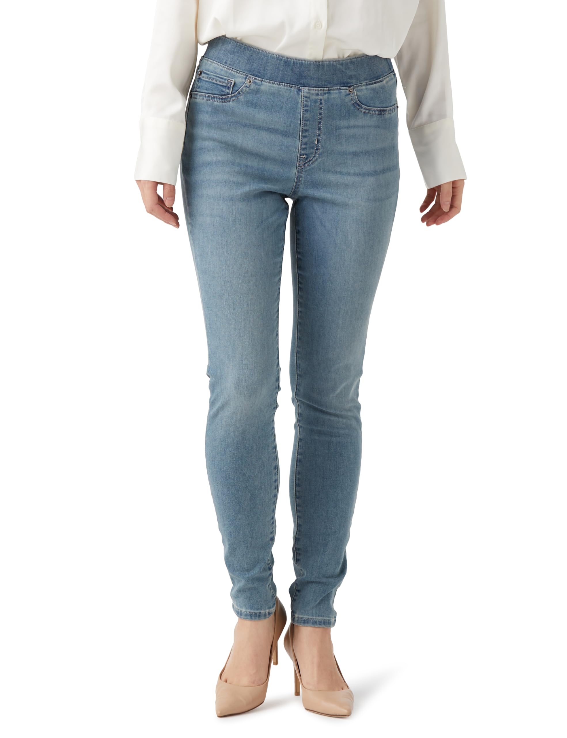 Amazon Essentials Women's Pull On Jegging Pants Mid Rise Stretch