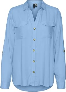 VERO MODA Vmbumpy L/S Shirt New Wvn Noos Vmbumpy L S T-Shirt New Wvn Noos Women (Pack of 1)