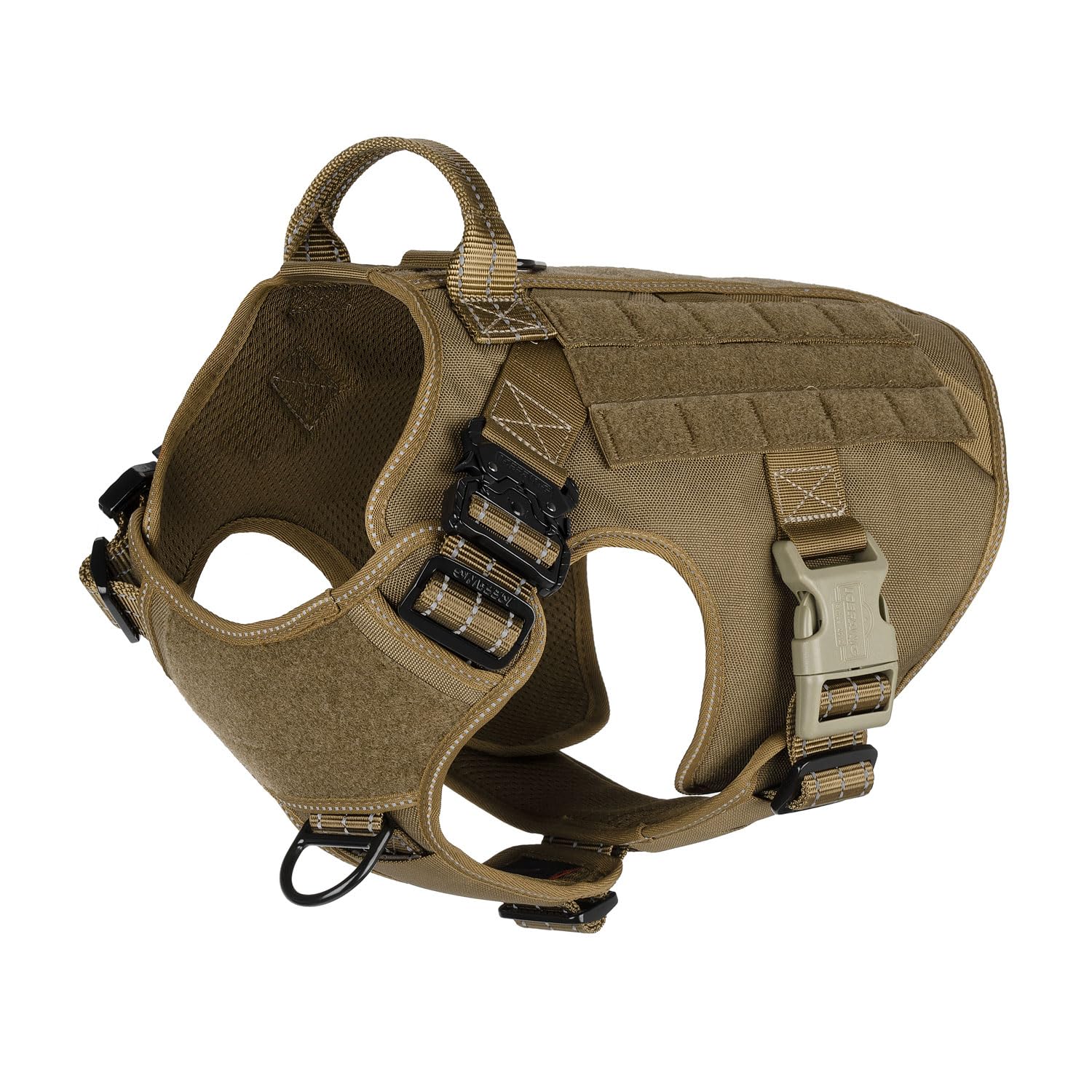 ICEFANG Large Dog Tactical Harness Military K9 Working Dog Molle Easy Off Buckle