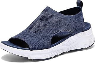 Womens Hiking Sandals Orthopedic Comfortable Plantar Fasciitis Non Slip Casual Open Toe Athletic Summer Beach Sandals