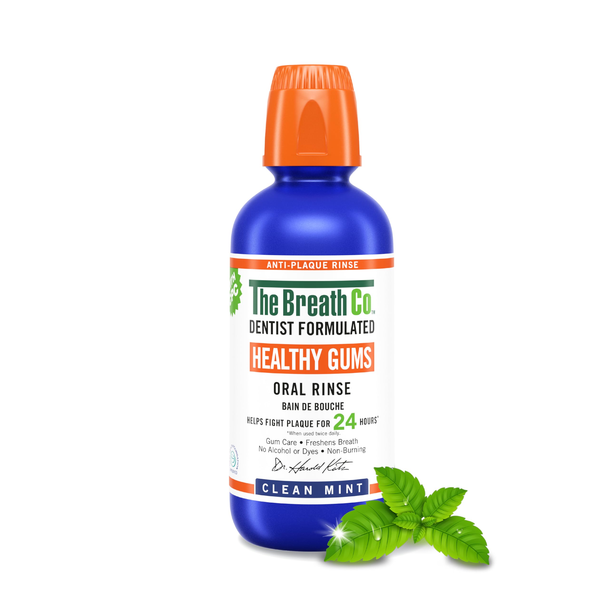 The Breath Co. Healthy Gums Mouthwash, 24 Hours Plaque Control, 500ml | Dentist 