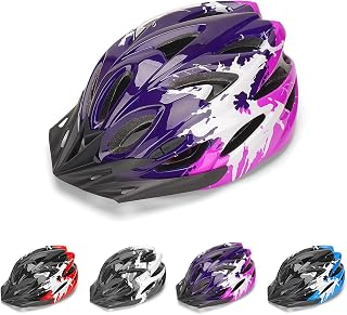 DmTown Kids Bike Helmet Age 3-14, Kids Helmet 50-58cm for Boys Girls | Lightweight Multi-Sport Children Helmet,Removable Visor,Adjustable Child Safety Bicycle Helmet for Cycling Scooter Skating