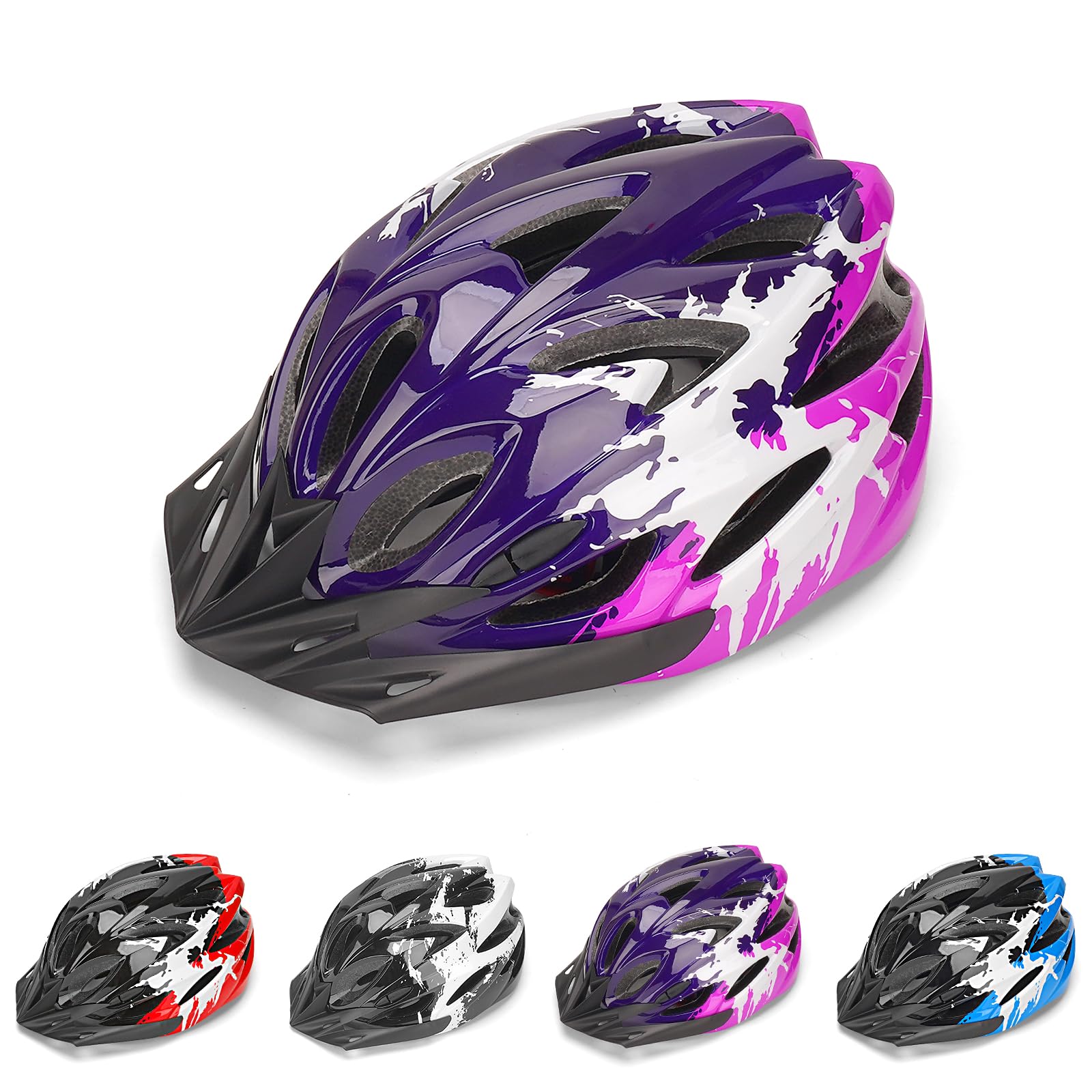 DmTown Kids Bike Helmet Age 3-14, Kids Helmet 50-58cm for Boys Girls | Lightweig