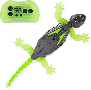 HEX Bots Wall Crawler Gecko with Official Wall Climber Technology, Rechargeable Remote Control Robot Kids Toys, Prank Toys for Boys & Girls Ages 4 & Up