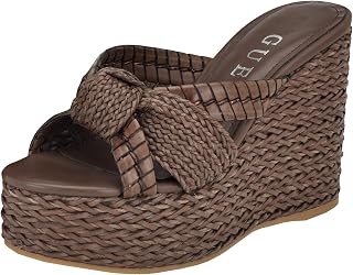 GUESS Vallenn Women's Heeled Sandals, Brown 210, 3.5 UK