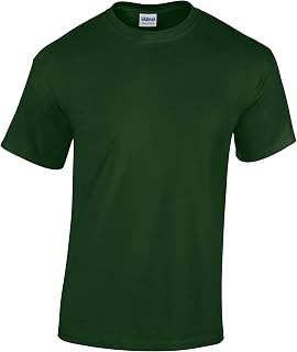 Gildan Men's Shirt, Forest Green, XS