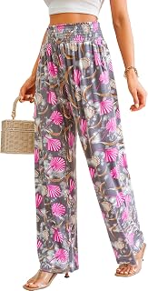 QIANXIZHAN Women's Boho Palazzo Pants Slacks
