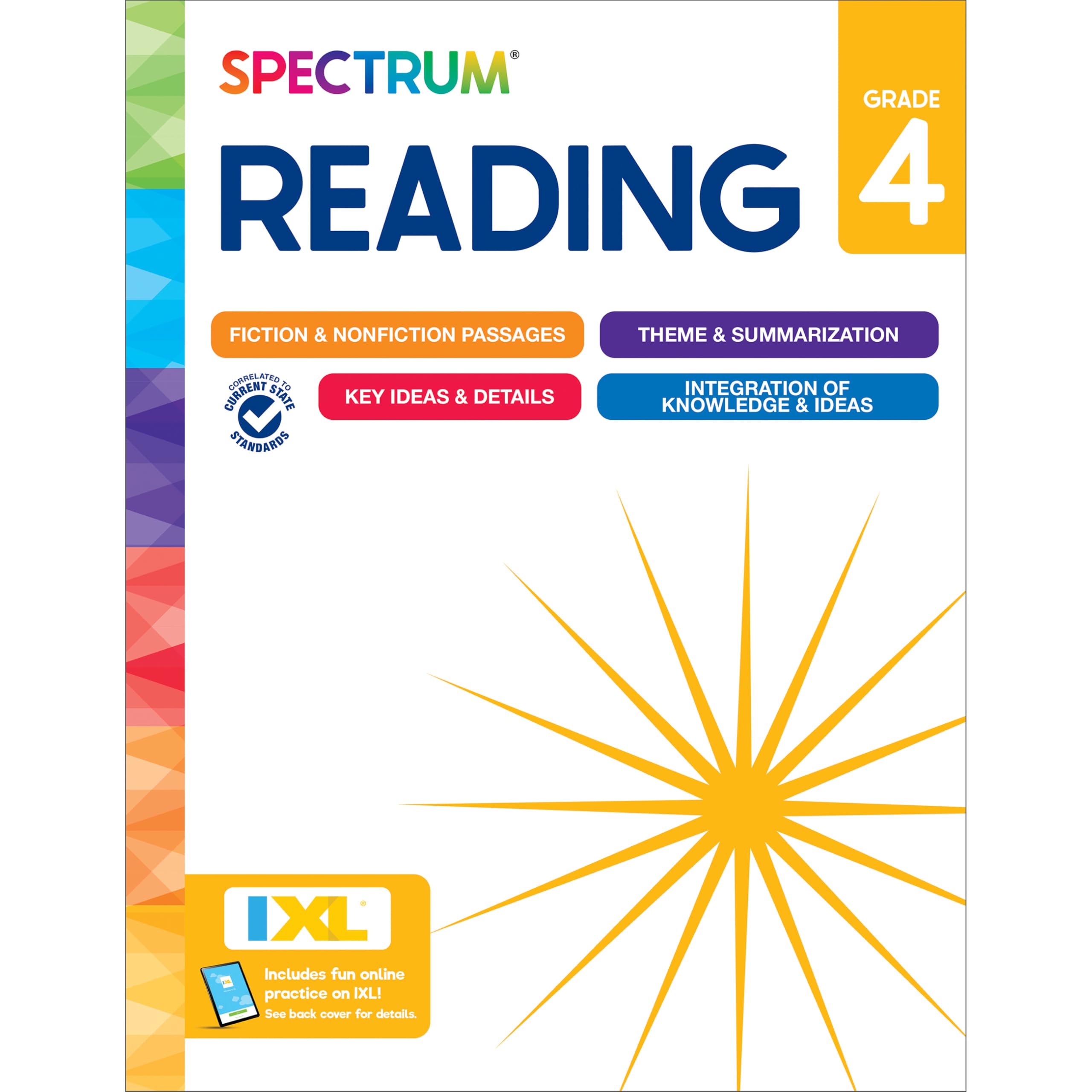 Spectrum Reading 4th Grade Workbook, Activity Book Covering Nonfiction and Ficti