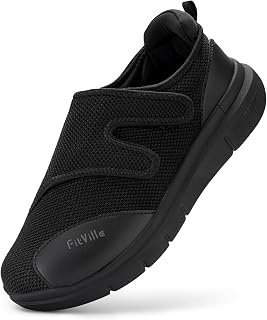 FitVille Diabetic Shoes for Men, Extra Wide Orthopedic Walking Sneakers