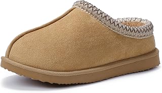 Women's Slippers Fuzzy Cozy Short Ankle Shoes Indoor and Outdoor Mules Furry Warm House Slippers for Woman Cute Fluffy Clogs
