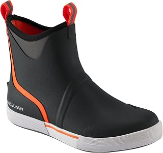 Bassdash Mens 6 in Waterproof Boots with Breathable Lining Non-Slip Neoprene Rubber Ankle Rain Boots for Fishing Boat