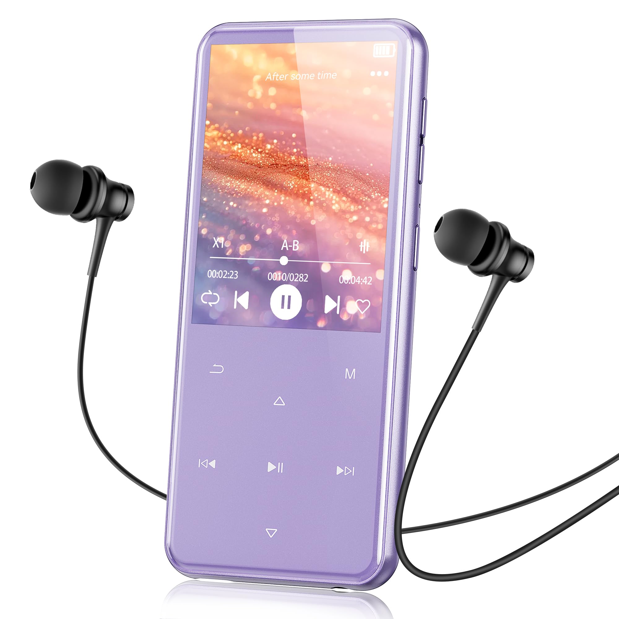 AGPTEK 64GB MP3 Player with Bluetooth, M3 2.4 inch Music Player with Speaker and