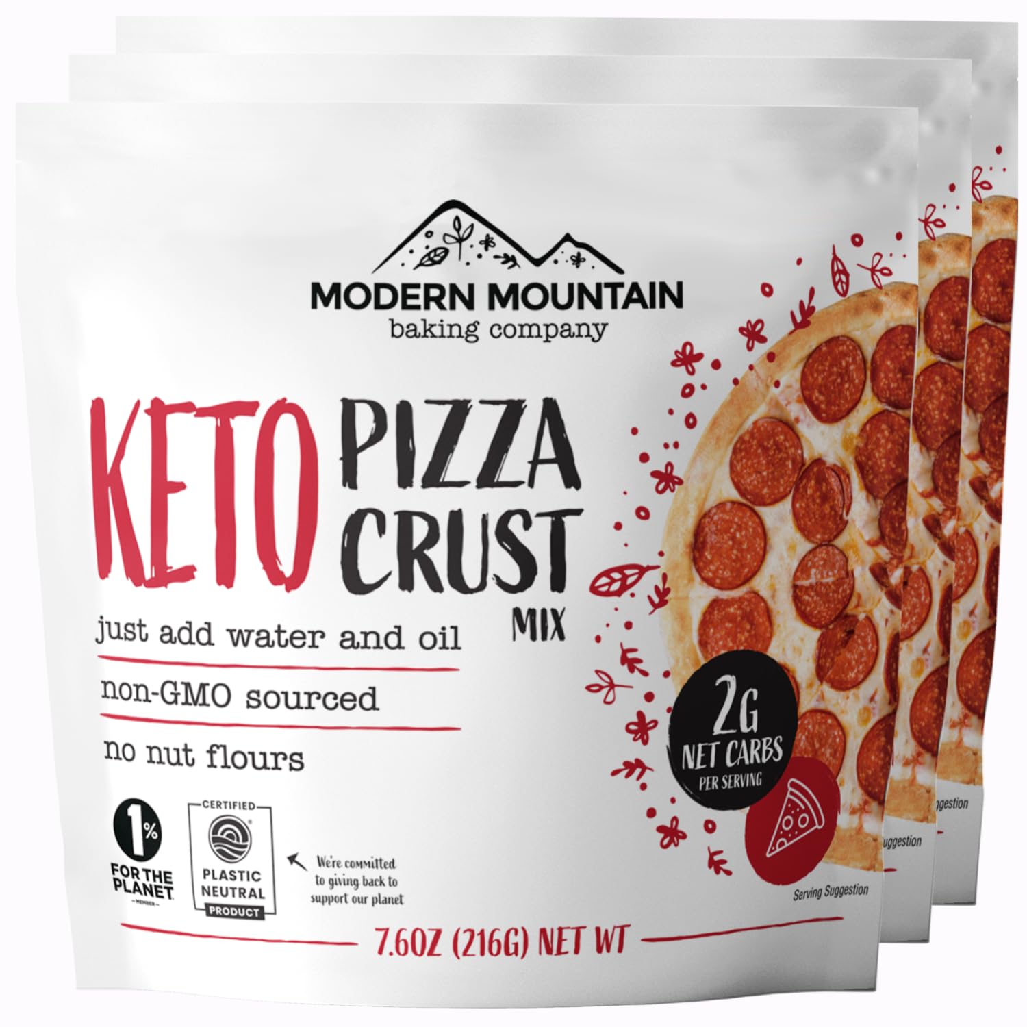 Keto Pizza Crust - Low Carb and Keto Friendly - Only 2g Net Carbs - Incredible T