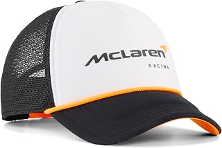 PUMA McLaren F1 Logo Trucker Cap | Designed for supporters, Curved brim with snapback closure at the back, Officially licensed