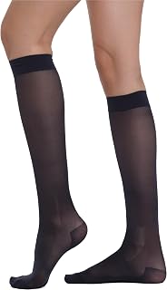BeOnTop Compression Stockings Women's 70 Denier Knee Socks 17-18 mmHg, Support Stockings Women's Comfort Support Line Compression Socks, Socks Women by Gambetti - Made in Italy