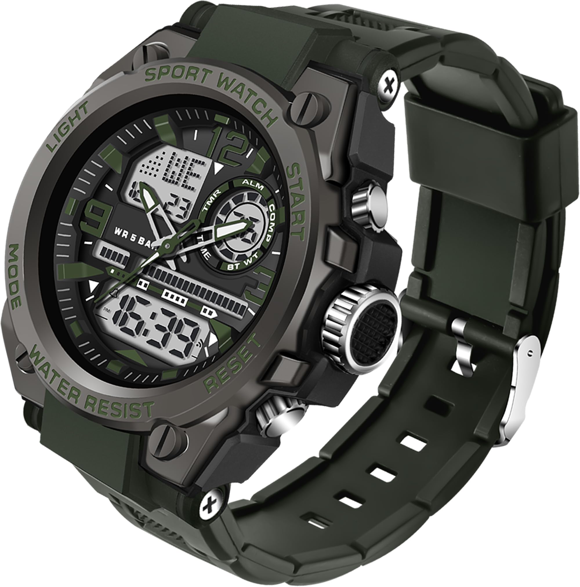 findtime Mens Military Watch Tactical Waterproof Watches Sport Outdoor Digital A