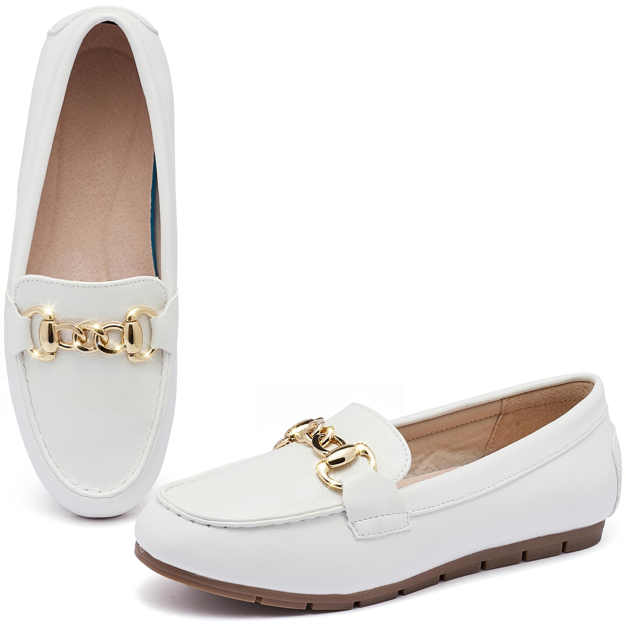 ABEJOJO Women Loafers Comfortable Casual Flat Shoes Walking Driving Elegant