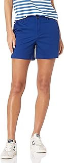 Amazon Essentials Mujer Pantalones Cortos de Estilo Chino, Corte Ajustado y Tiro Medio de 12,7cm