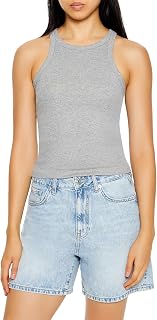 Forever 21 Women's Ribbed Racerback Tank Top