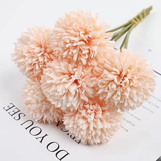 A Set of 6 Faux Silk Chrysanthemum Balls - Party Decoration, Home and Office Decoration - Four Seasons Office Decorations